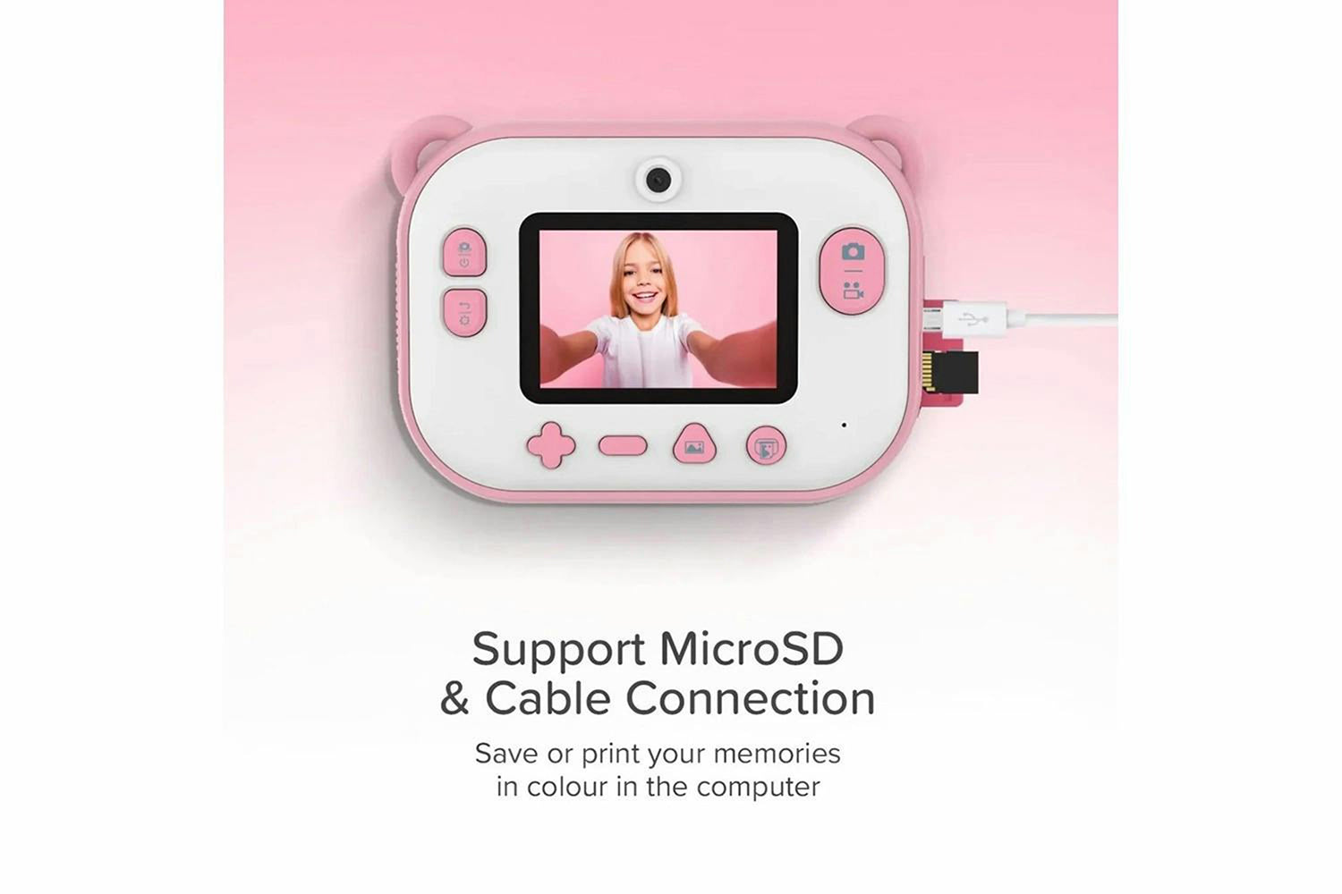 MyFirst Camera Insta 2 Instant Print Camera & Thermal Printer with Paper Refills | Pink-7