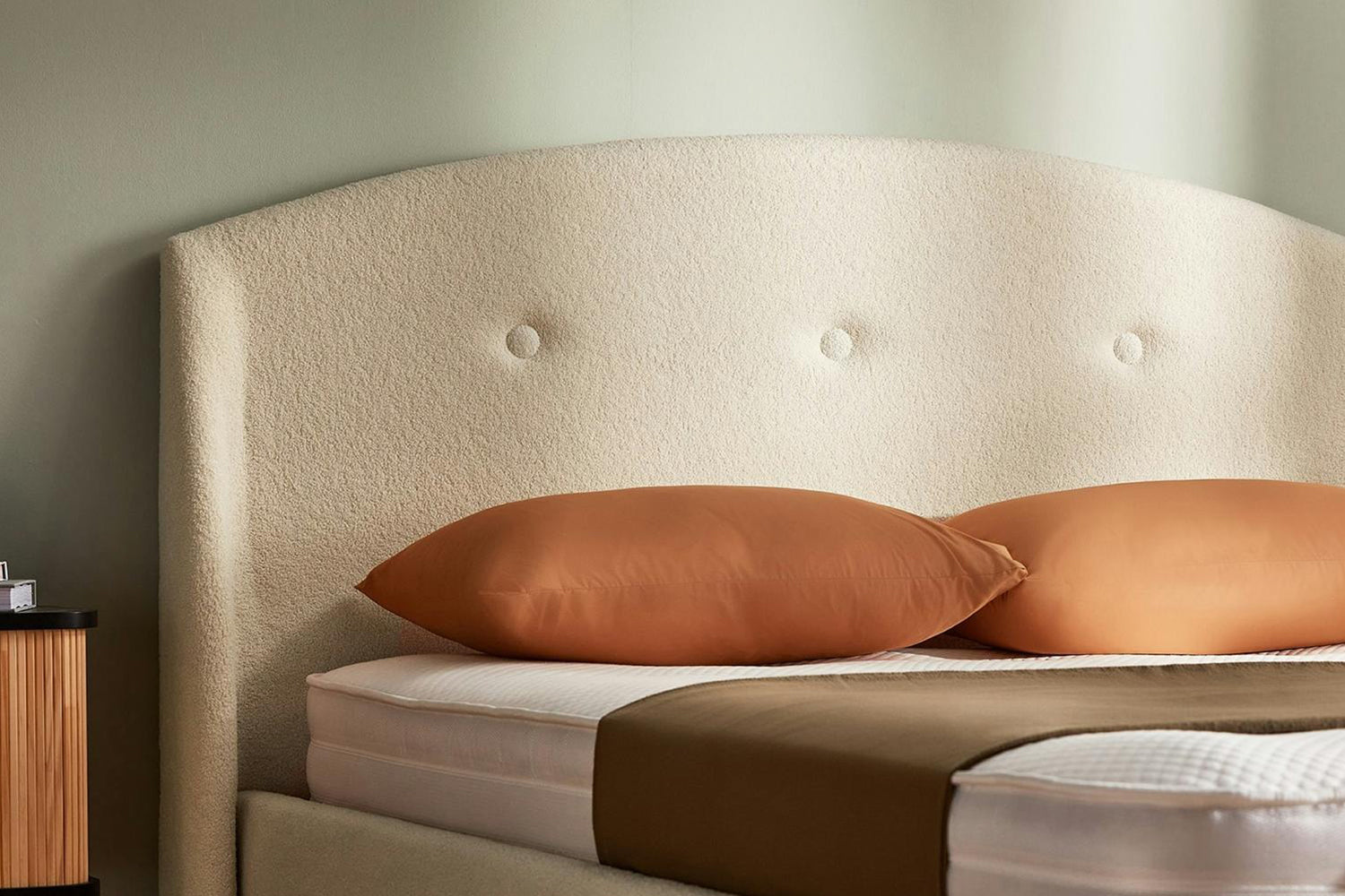 Silentnight | Evana Bed Frame with Beech Leg | Double | 4ft6 | Colour Options-4