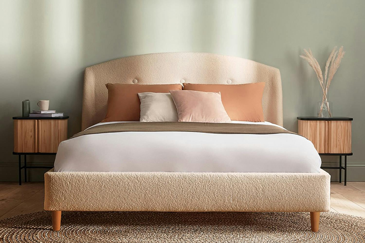 Silentnight | Evana Bed Frame with Beech Leg | Super King | 6ft | Colour Options