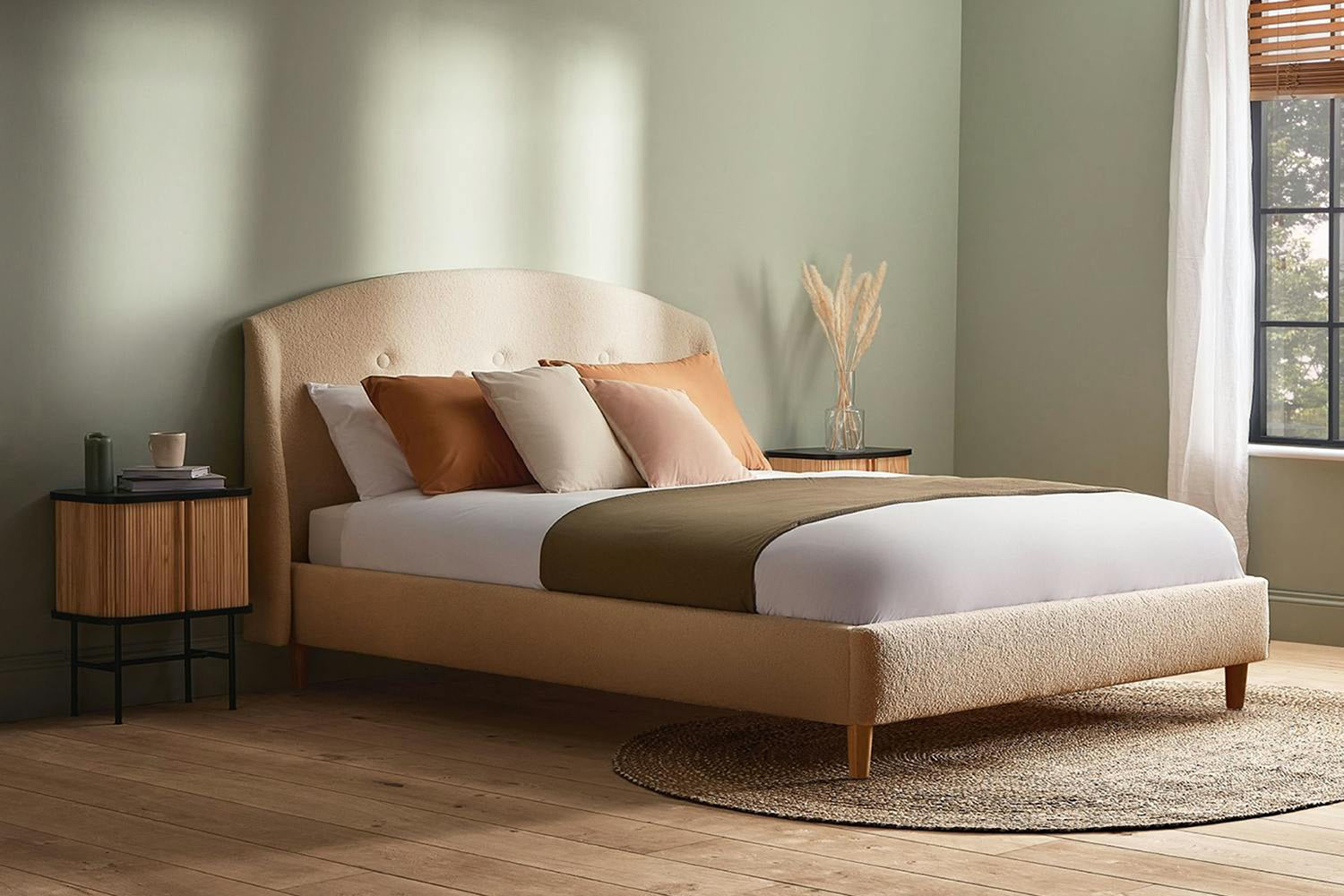 Silentnight | Evana Bed Frame with Beech Leg | Super King | 6ft | Colour Options-4