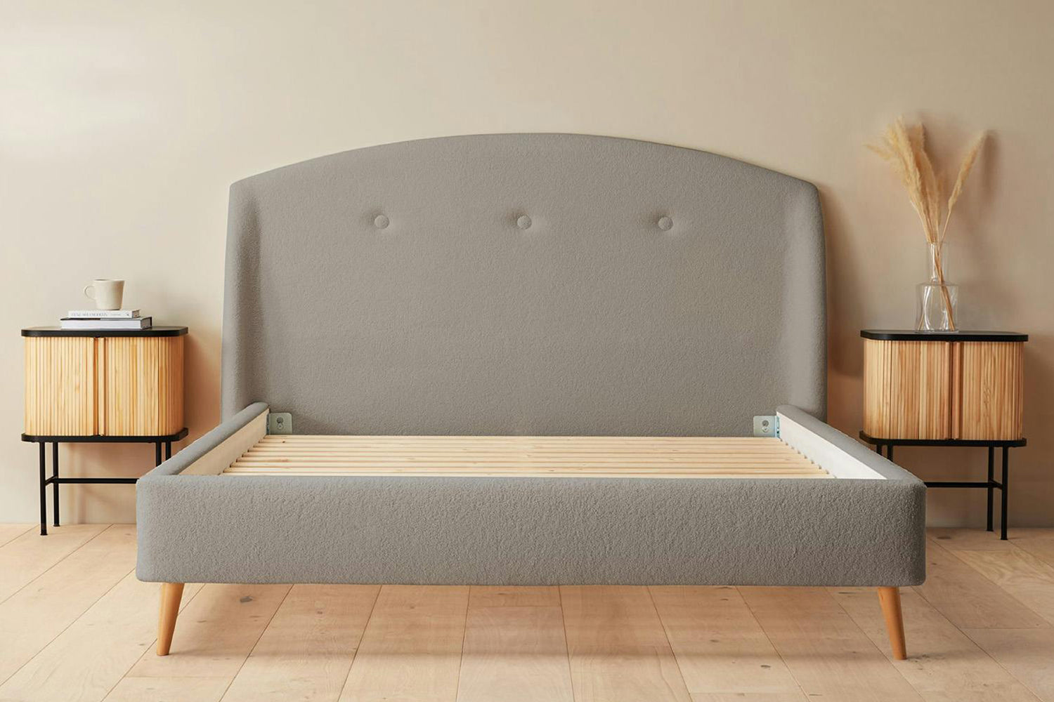 Silentnight | Evana Bed Frame with Slant Beech Leg | Super King | 6ft | Colour Options-2