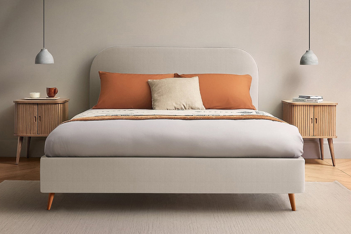 Silentnight | Fara Bed Frame with Slant Beech Leg | Double | 4ft6 | Colour Options-6