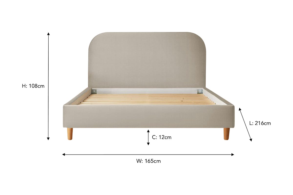 Silentnight | Fara Bed Frame with Beech Leg | King | 5ft | Colour Options-3