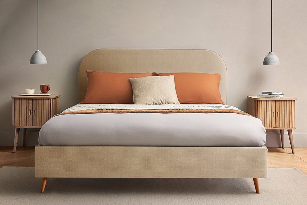 Silentnight | Fara Bed Frame with Slant Beech Leg | Super King | 6ft | Colour Options-7