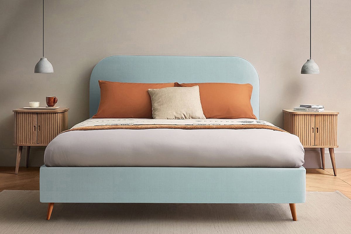 Silentnight | Fara Bed Frame with Slant Beech Leg | Super King | 6ft | Colour Options-1