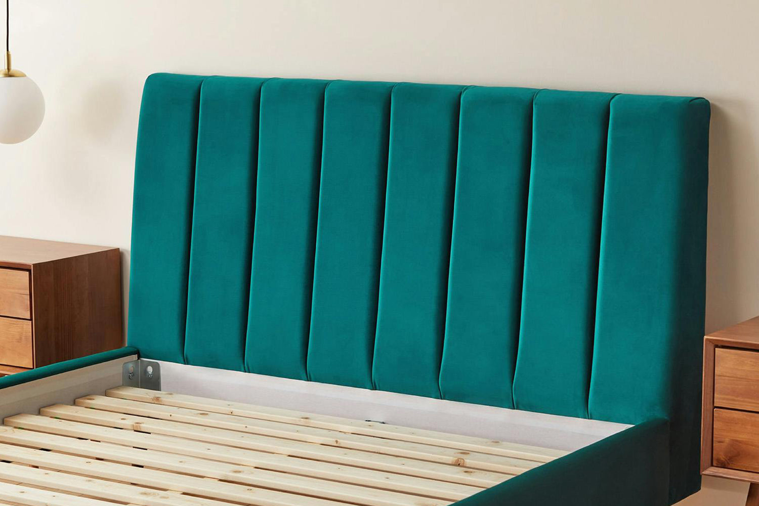 Silentnight | Octavia Bed Frame with Beech Leg | Double | 4ft6 | Colour Options-3