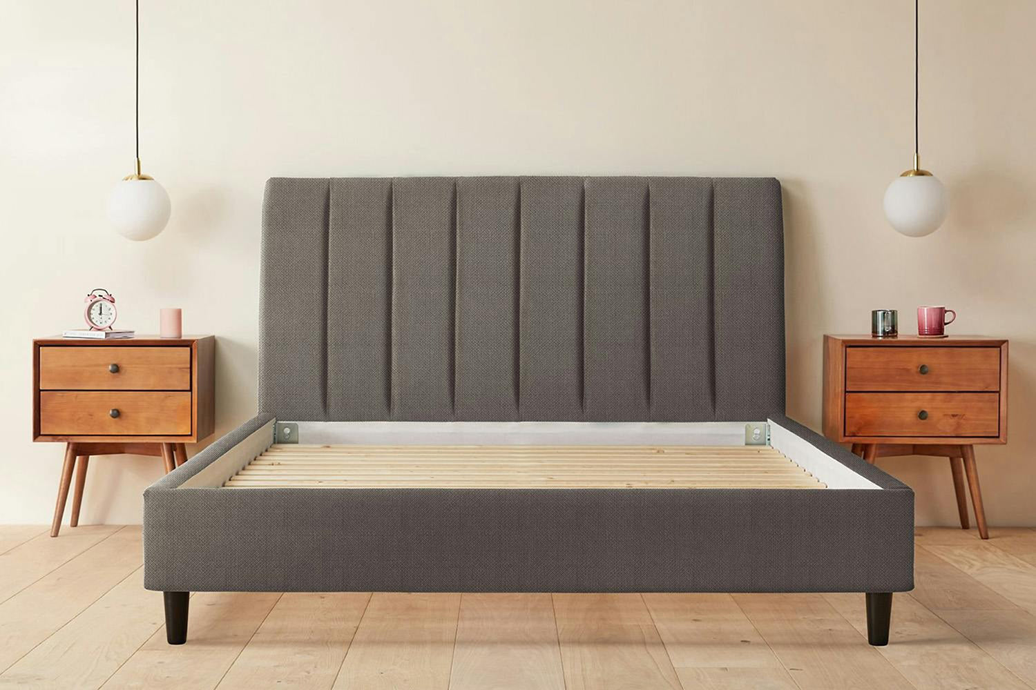 Silentnight | Octavia Bed Frame with Black Leg | King | 5ft | Colour Options-2