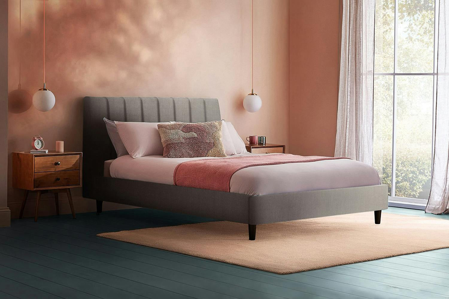 Silentnight | Octavia Bed Frame with Black Leg | King | 5ft | Colour Options-4