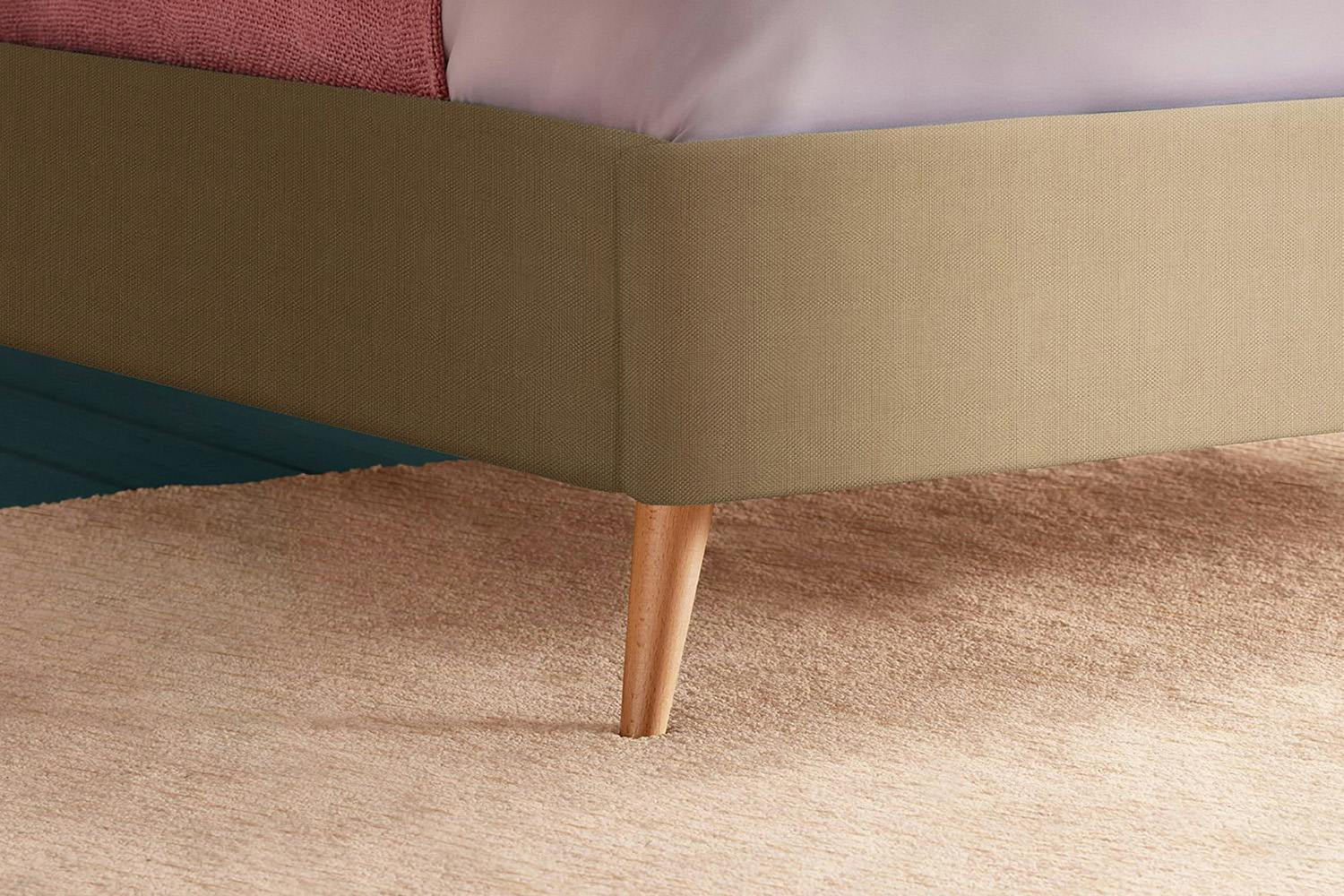 Silentnight | Octavia Bed Frame with Slant Beech Leg | Super King | 6ft | Colour Options-5