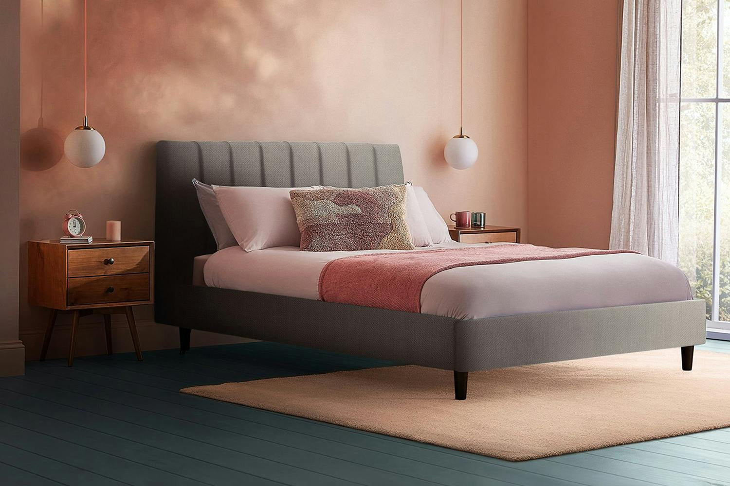 Silentnight | Octavia Bed Frame with Black Leg | Super King | 6ft | Colour Options-4