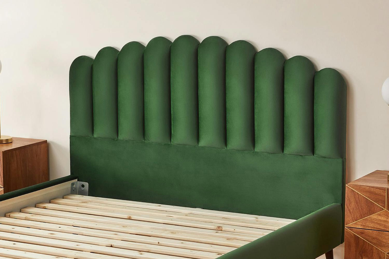 Silentnight | Oriana Bed Frame with Slant Dark Leg | Double | 4ft6 | Colour Options-8