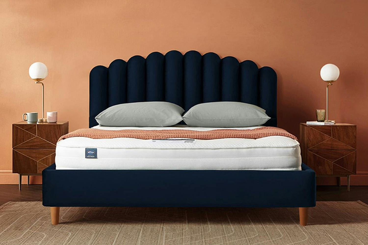 Silentnight | Oriana Bed Frame with Beech Leg | King | 5ft | Colour Options