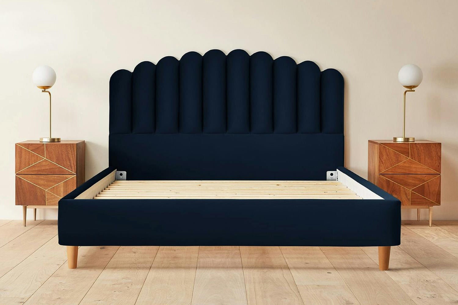 Silentnight | Oriana Bed Frame with Beech Leg | King | 5ft | Colour Options-2