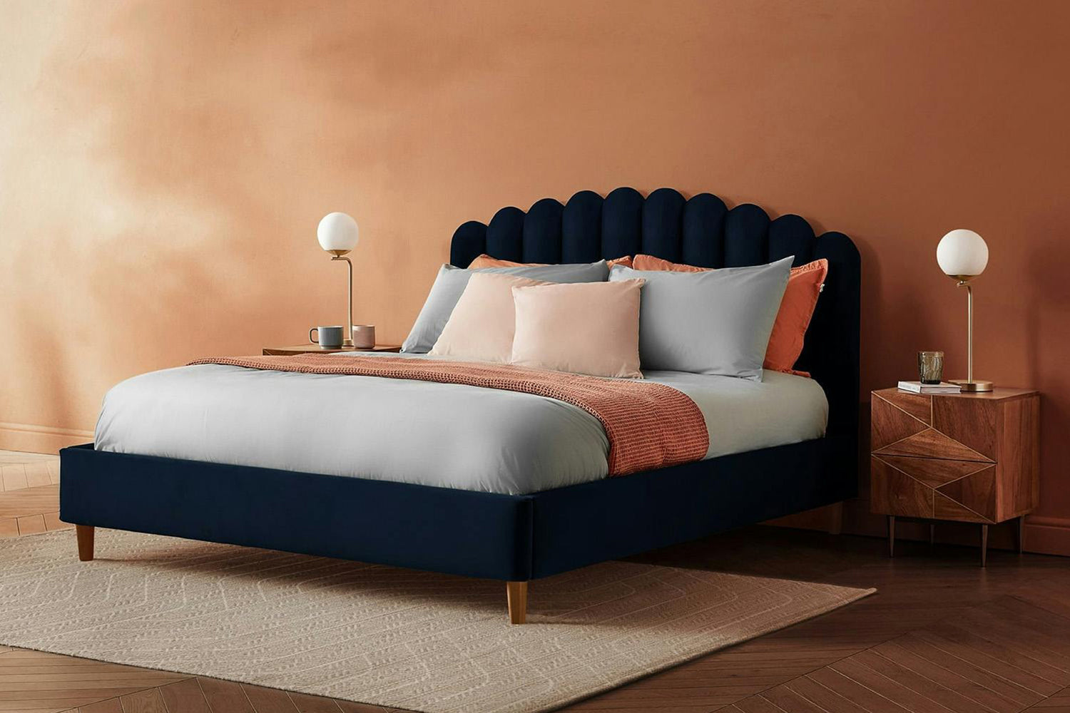 Silentnight | Oriana Bed Frame with Beech Leg | King | 5ft | Colour Options-4