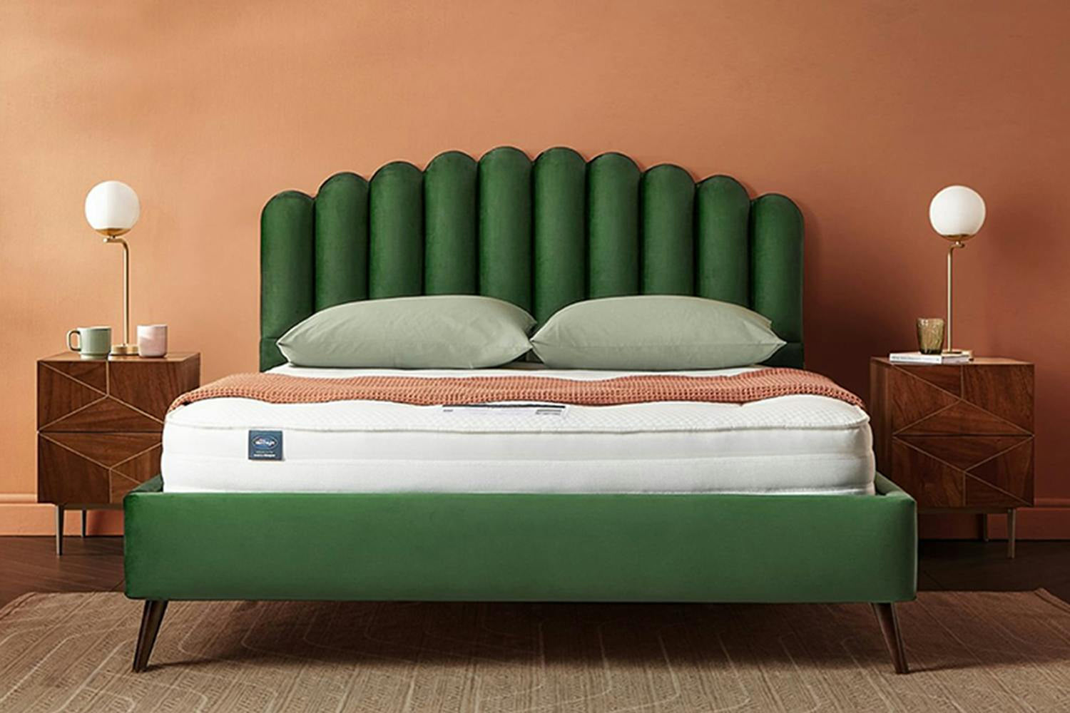Silentnight | Oriana Bed Frame with Slant Dark Leg | King | 5ft | Colour Options