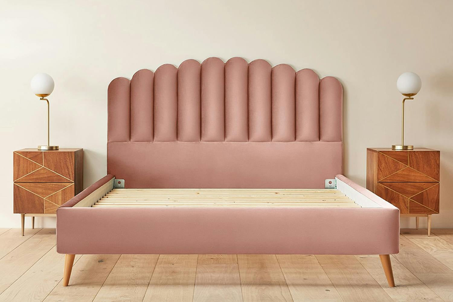 Silentnight | Oriana Bed Frame with Slant Beech Leg | Super King | 6ft | Colour Options-2