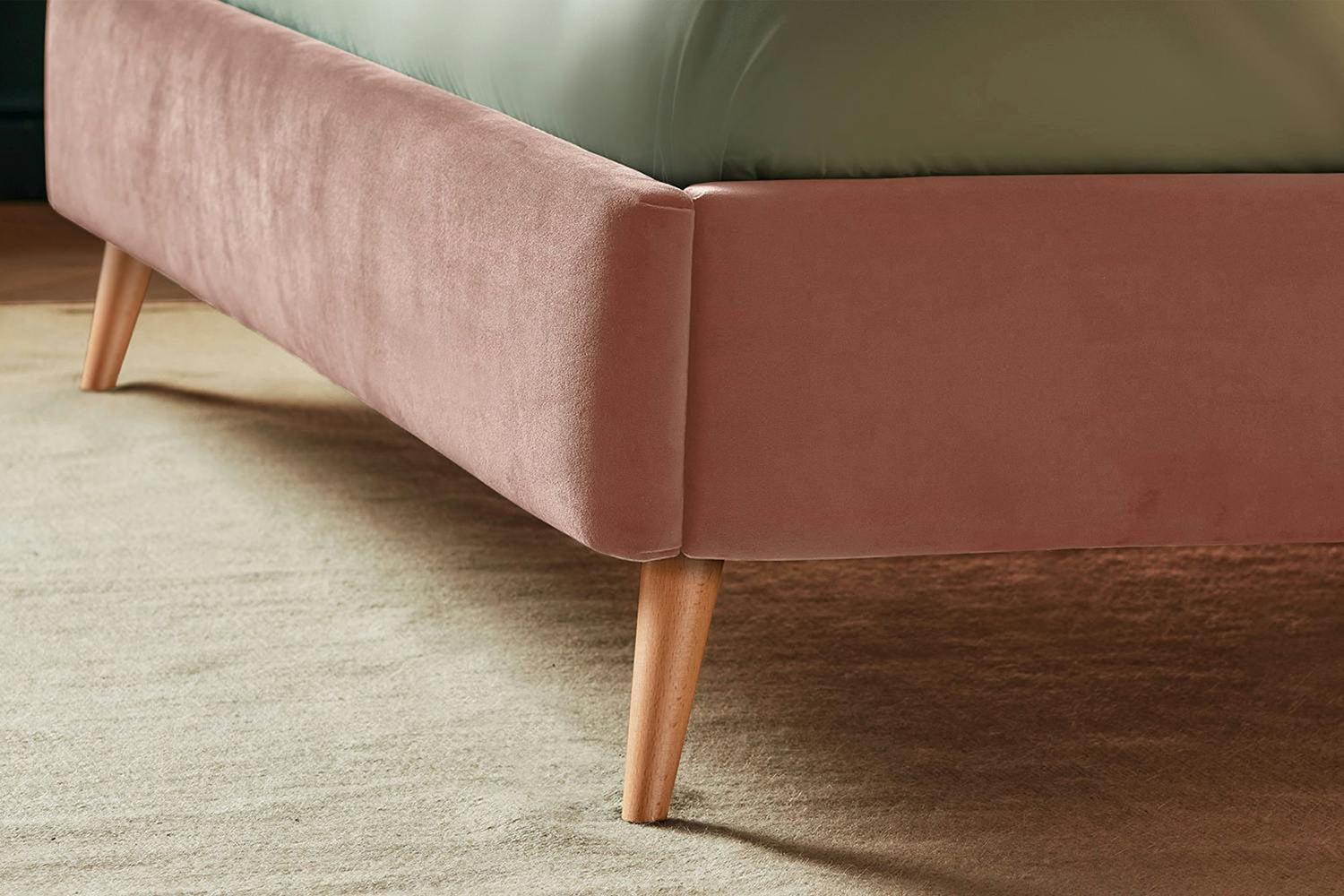 Silentnight | Oriana Bed Frame with Slant Beech Leg | Super King | 6ft | Colour Options-4