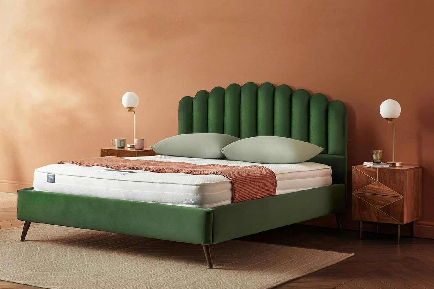 Silentnight | Oriana Bed Frame with Slant Dark Leg | Super King | 6ft | Colour Options-4