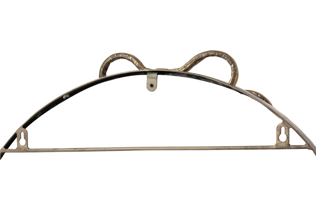 Knot Iron Arched Wall Mirror | Gold | 57.5 x 162 cm-3