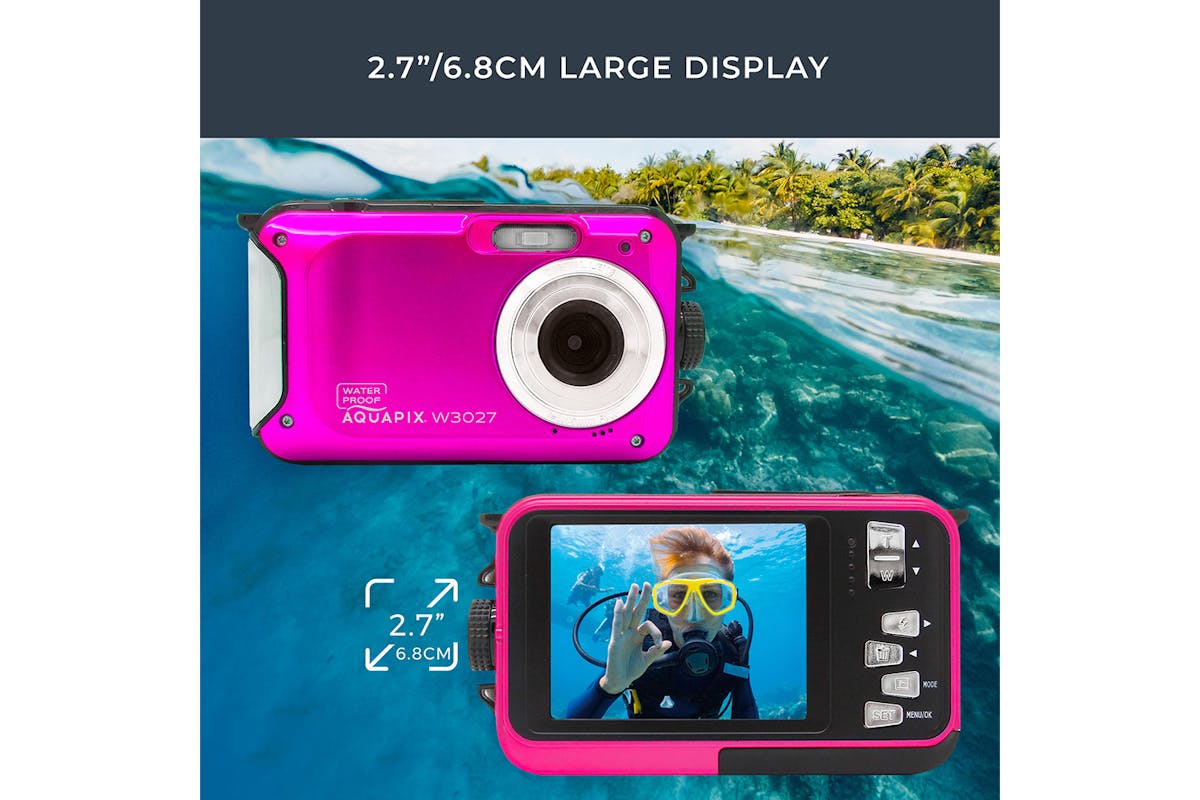 Easypix Aquapix W3027 Wave Camera | Pink-5