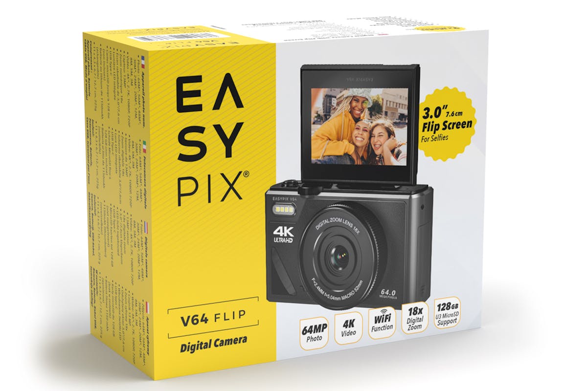 Easypix V64 Flip Wi-Fi with Flip Screen Camera-6