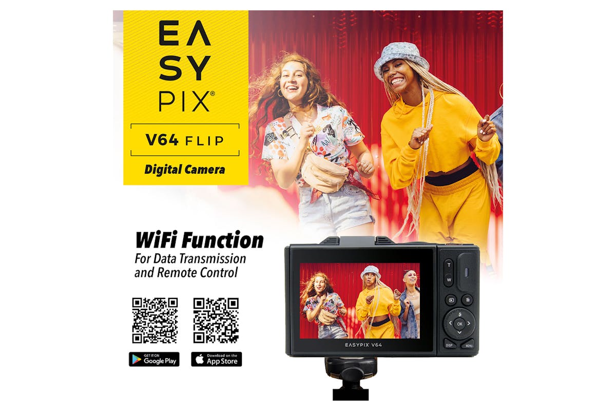 Easypix V64 Flip Wi-Fi with Flip Screen Camera-8