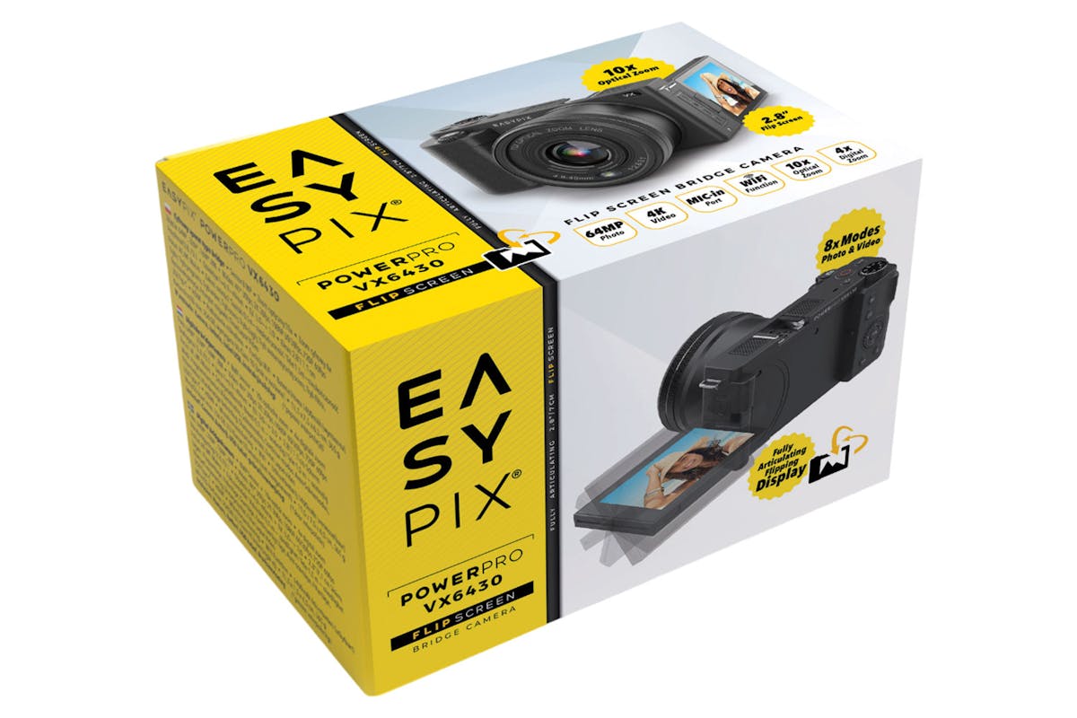 Easypix PowerPro VX6430 Flip Screen WiFi Bridge Camera-5