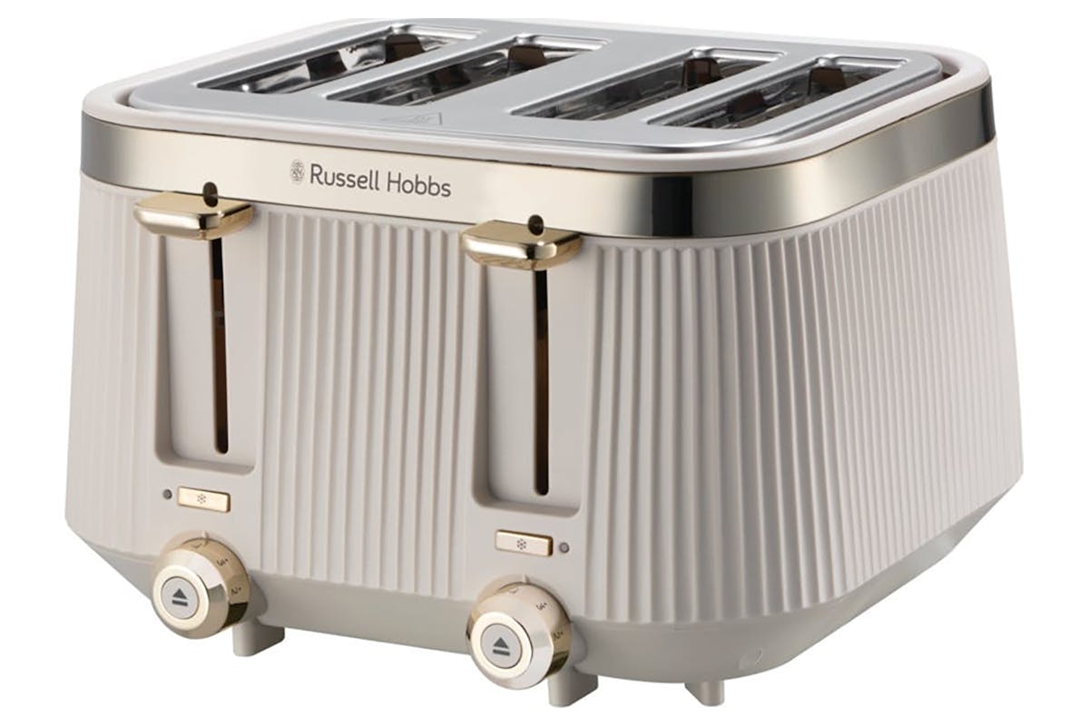 Russell Hobbs Bronte 4 Slice Toaster | 26771 | Stone