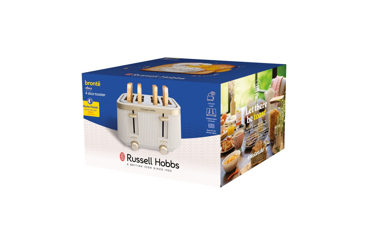 Russell Hobbs Bronte 4 Slice Toaster | 26771 | Stone-6