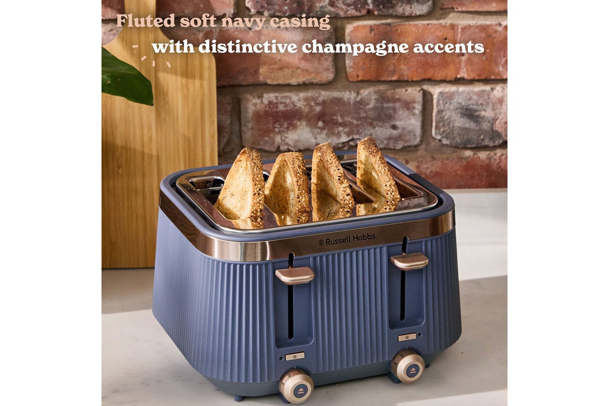 Russell Hobbs Bronte 4 Slice Toaster | 26772 | Navy Blue-2