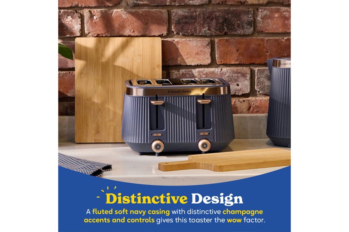 Russell Hobbs Bronte 4 Slice Toaster | 26772 | Navy Blue-3