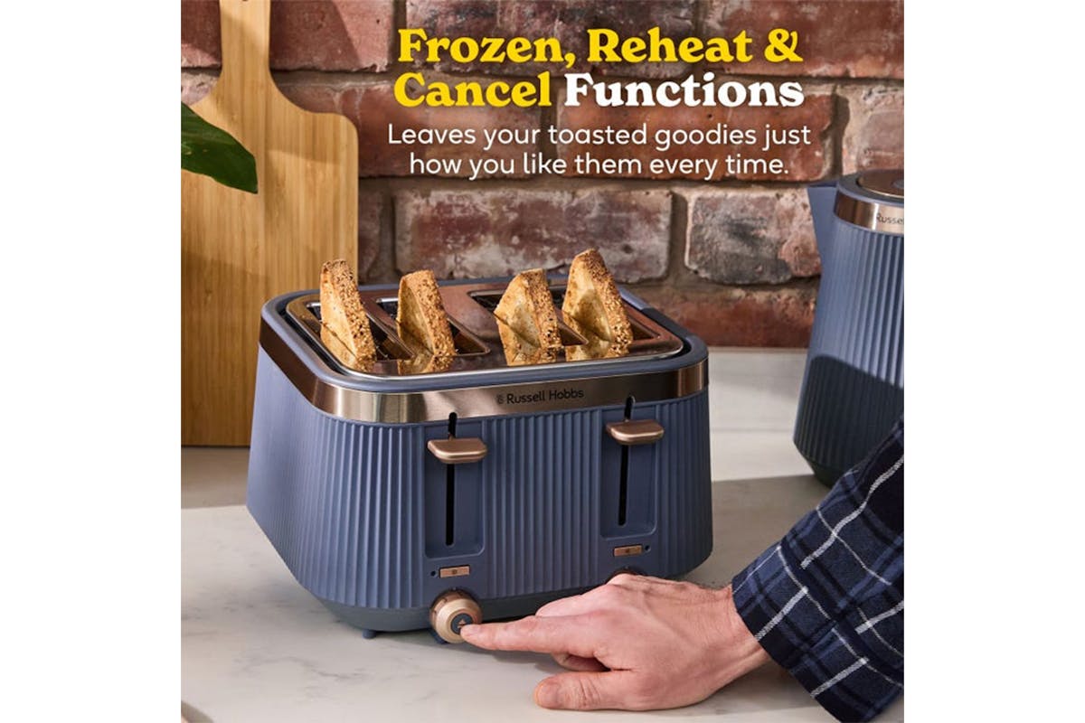 Russell Hobbs Bronte 4 Slice Toaster | 26772 | Navy Blue-4