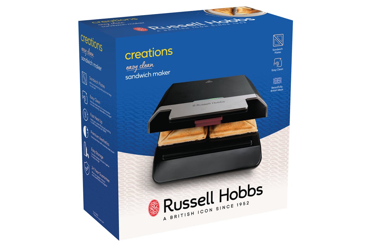 Russell Hobbs Creations Easy Clean Sandwich Maker | 26800 | Black-8