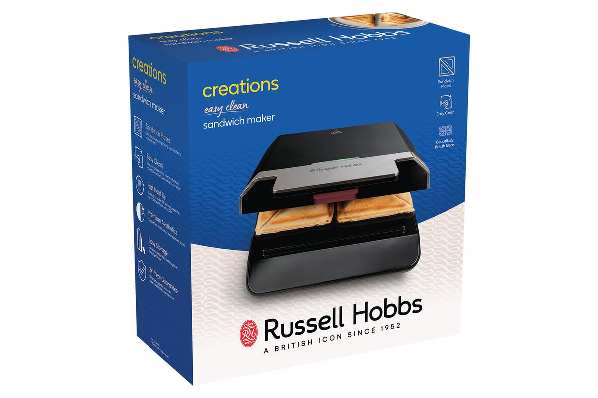 Russell Hobbs Creations Easy Clean Sandwich Maker | 26800 | Black-9