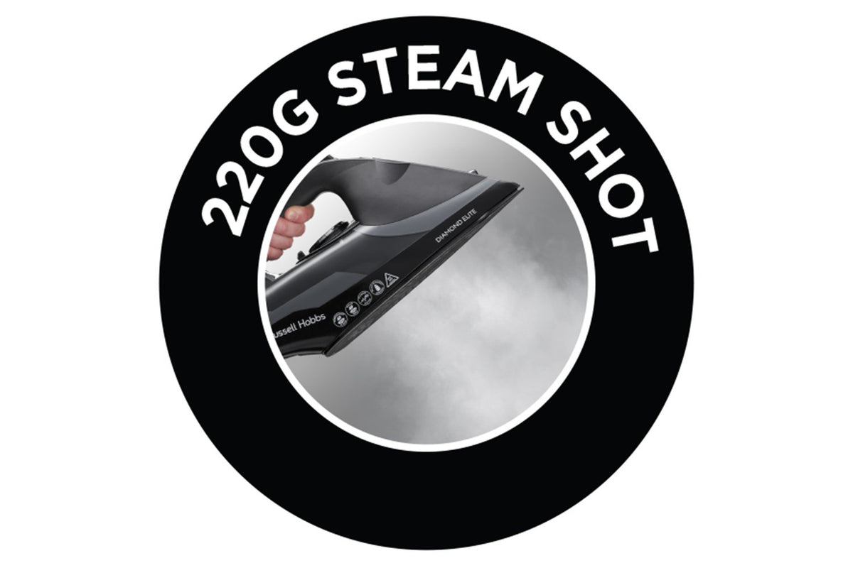 Russell Hobbs 3100W Diamond Elite Iron | 27000 | Black-9