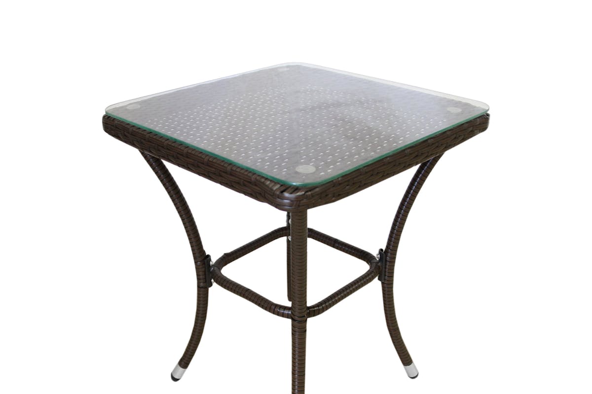 Monstershop Bistro Rattan Garden Furniture  Set | Brown /Gery-10