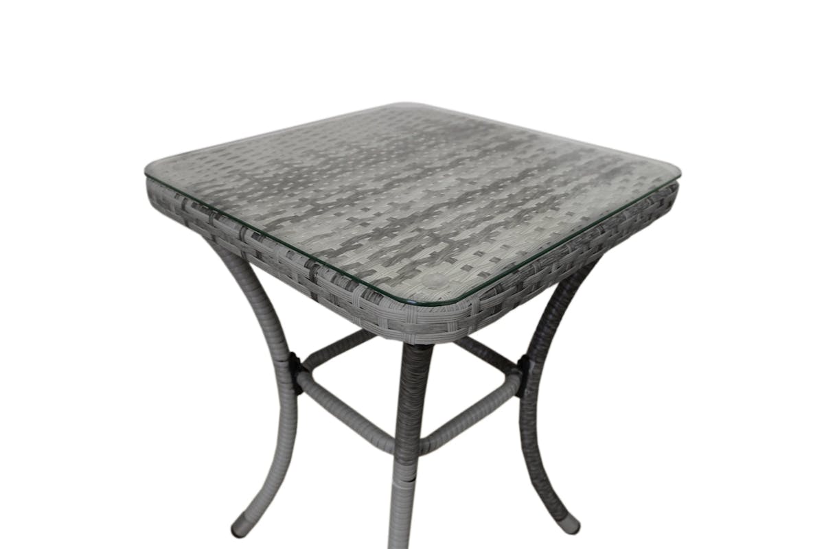 Monstershop Rattan Bistro Garden Furniture Set | Grey-10