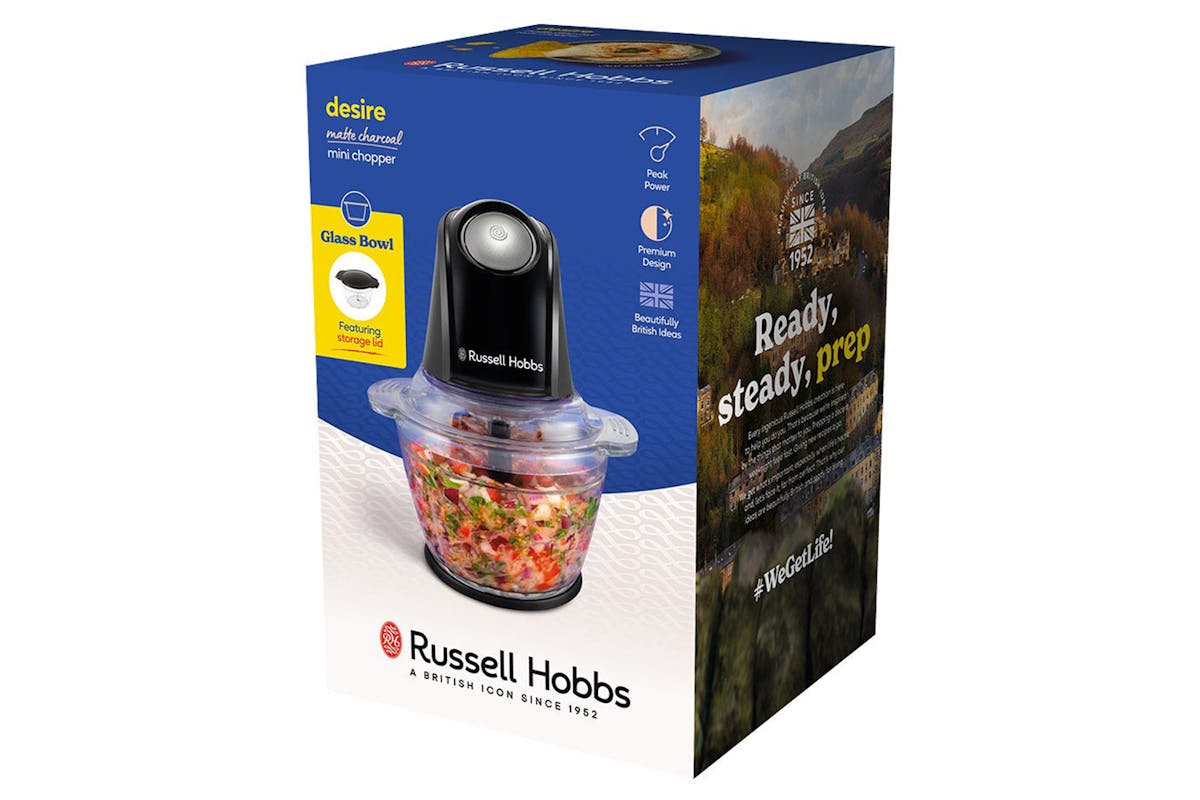 Russell Hobbs Desire Mini Chopper | 27131 | Matte Charcoal-9