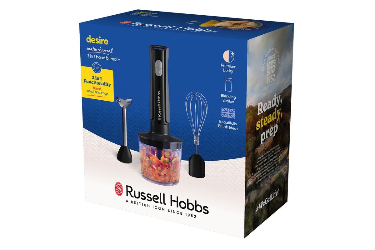 Russell Hobbs Desire 3-in-1 Hand Blender | 27141 | Matte Charcoal-10