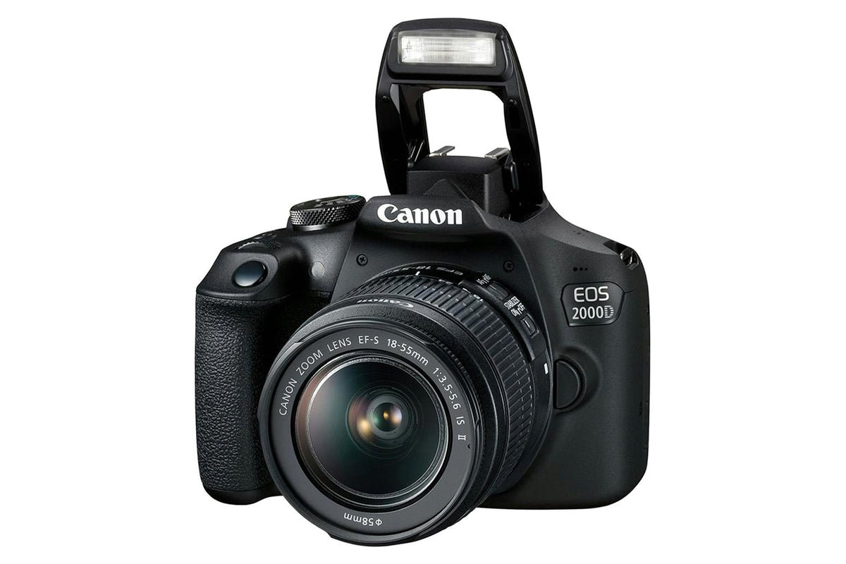 Canon EOS 2000D Camera with EF-S 18-55mm IS II Lens Shoulder Bag & SD Card | Black-4