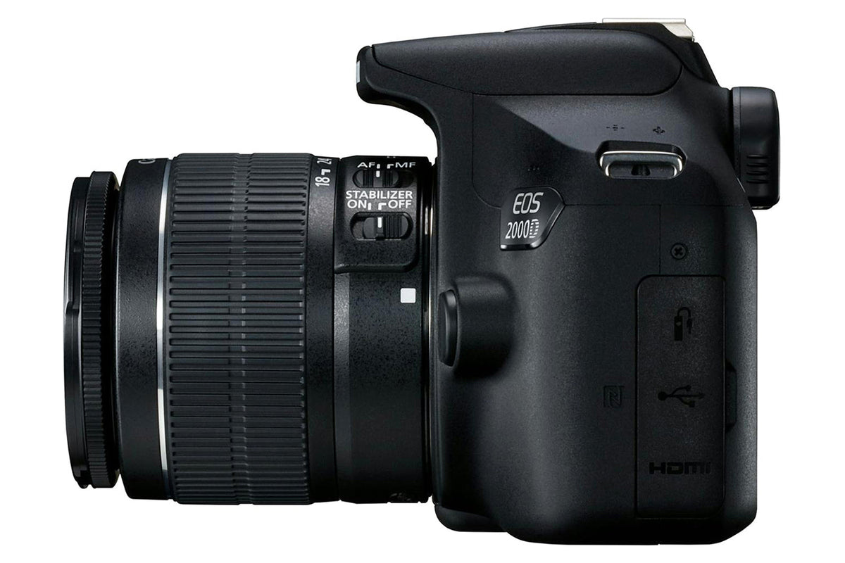 Canon EOS 2000D Camera with EF-S 18-55mm IS II Lens Shoulder Bag & SD Card | Black-6