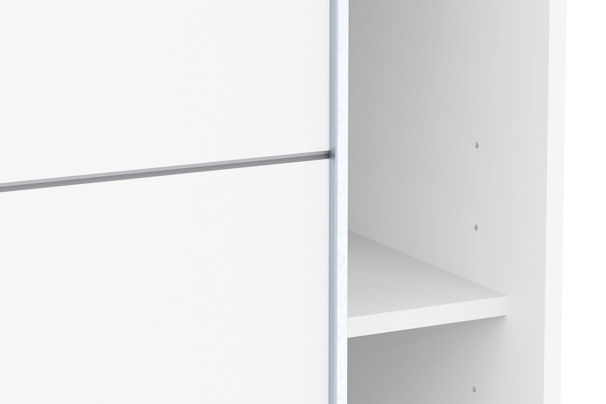 Blokty Sliding Door Wardrobe | 2 Doors | White | 1.5m-8
