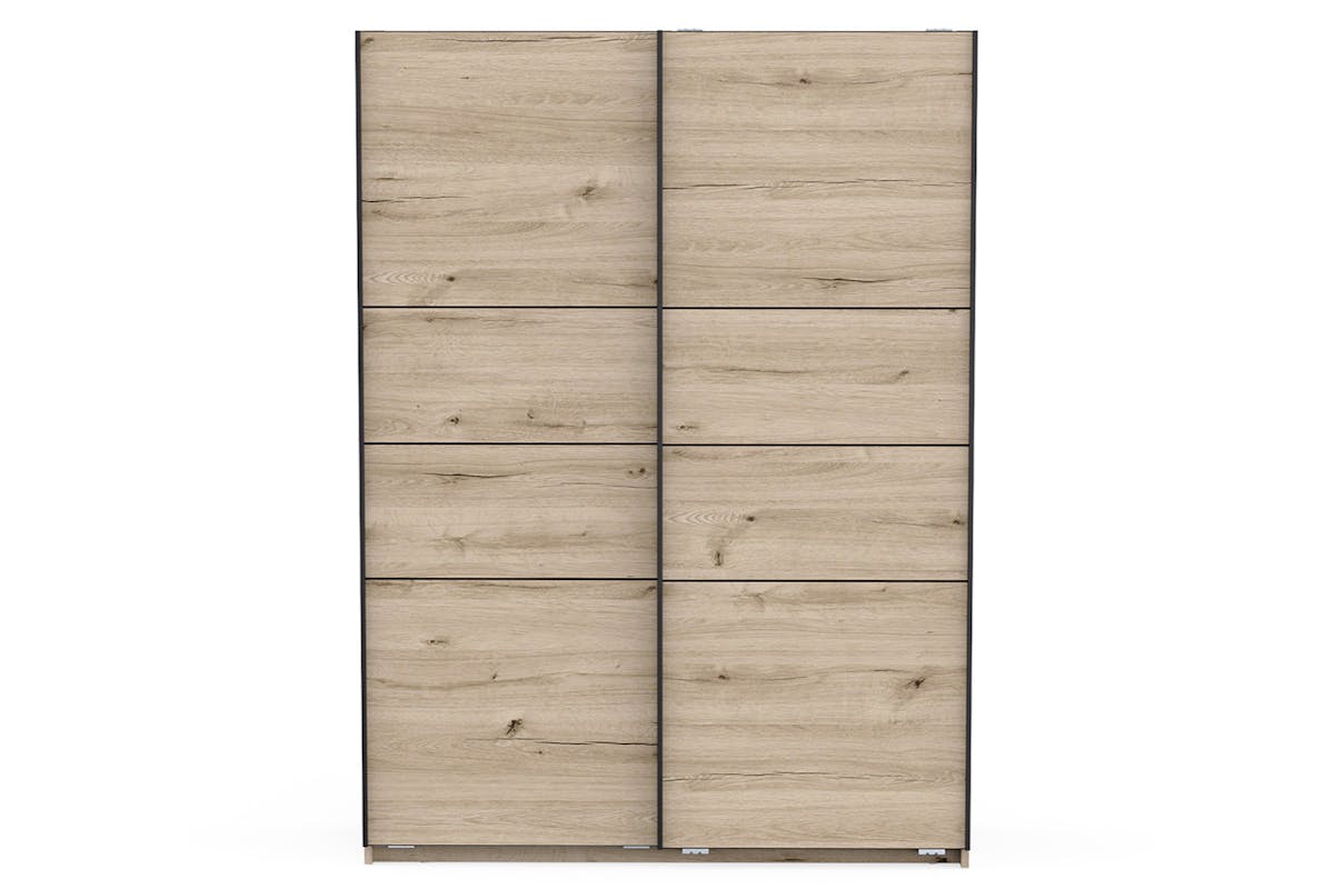 Blokty Sliding Door Wardrobe | 2 Doors | Oak Effect | 1.5 m