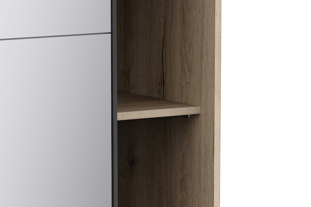 Blokty Sliding Door Wardrobe with Mirror | 2 Doors | Oak Effect | 1.5 m-6