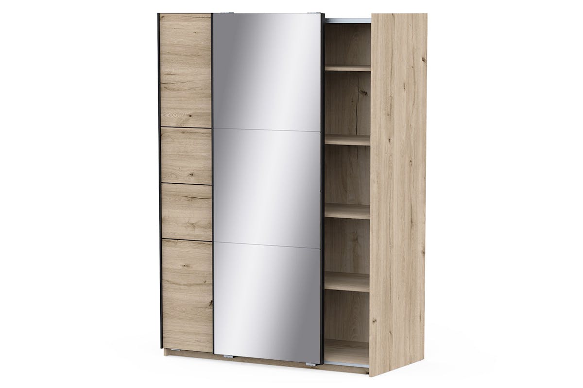 Blokty Sliding Door Wardrobe with Mirror | 2 Doors | Oak Effect | 1.5 m-5