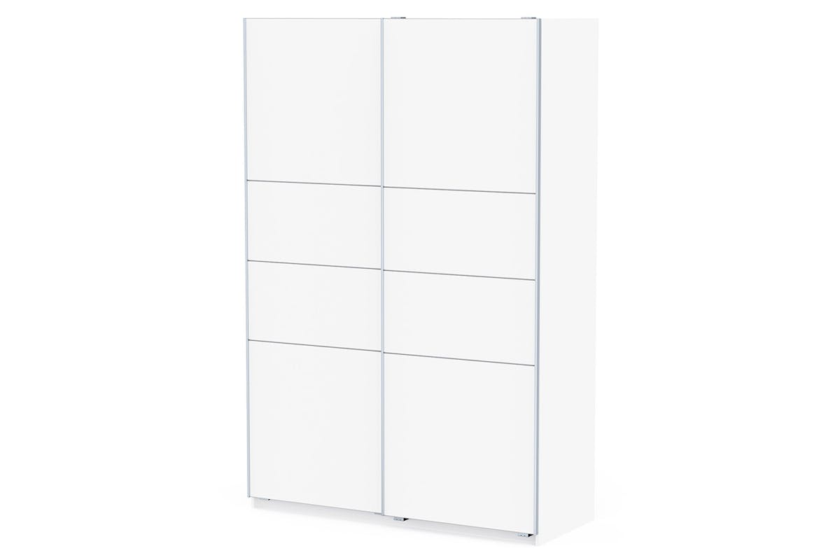 Blokty Sliding Door Wardrobe | 2 Doors | White | 1.2m-4