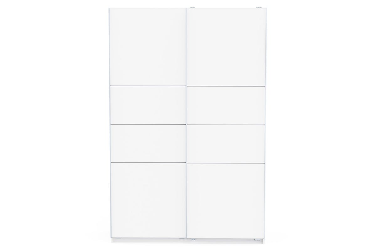 Blokty Sliding Door Wardrobe | 2 Doors | White | 1.2m