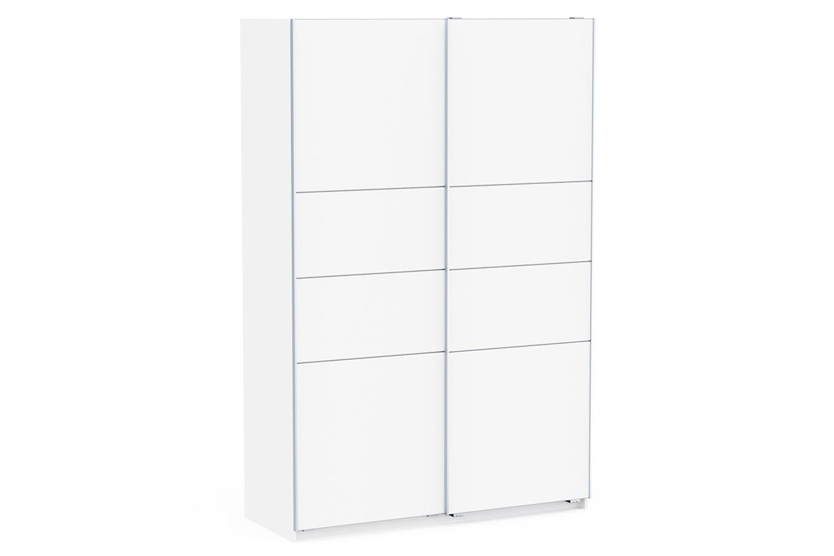 Blokty Sliding Door Wardrobe | 2 Doors | White | 1.2m-5