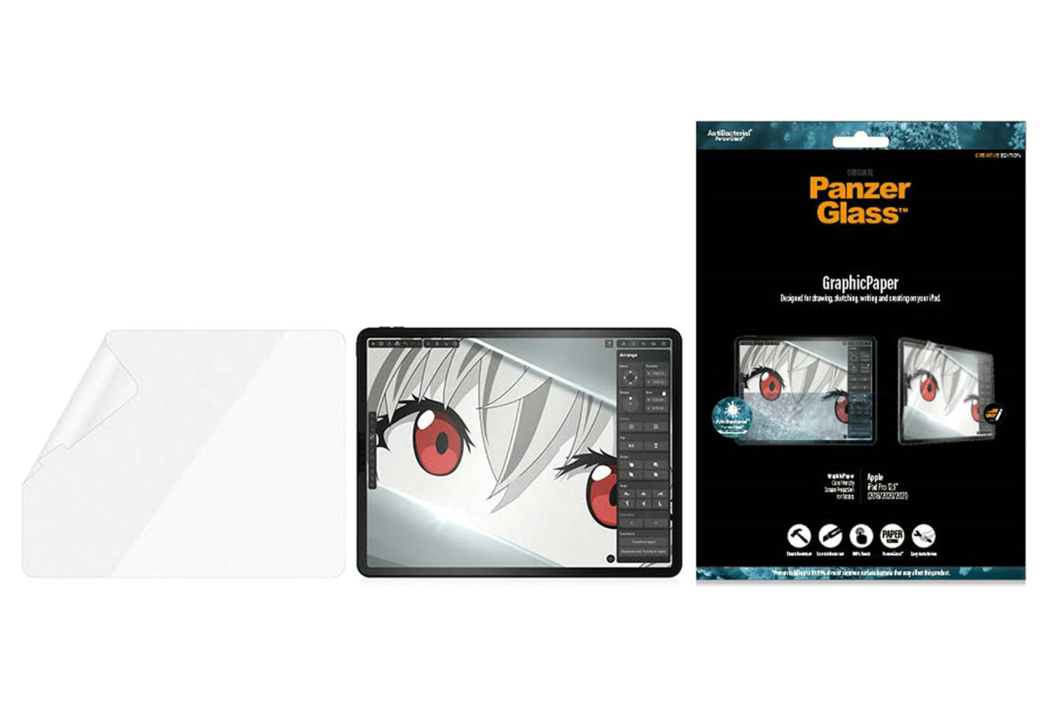 PanzerGlass Graphicpaper Apple ipad Pro 12.9″ Paper Feel Screen Protector Glass-2