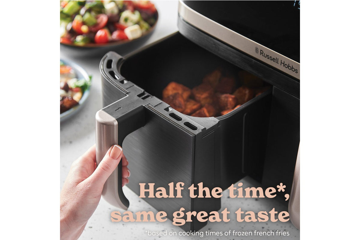 Russell Hobbs 9L Satisfry Dual Basket Air Fryer | 27680 | Black-2
